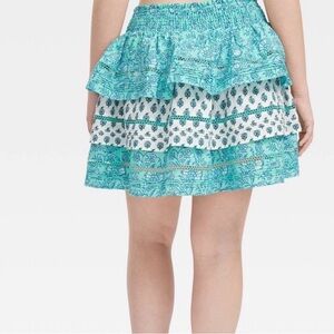 Roller Rabbit x Target Floral/Bouquet  Tiered Mini Skirt